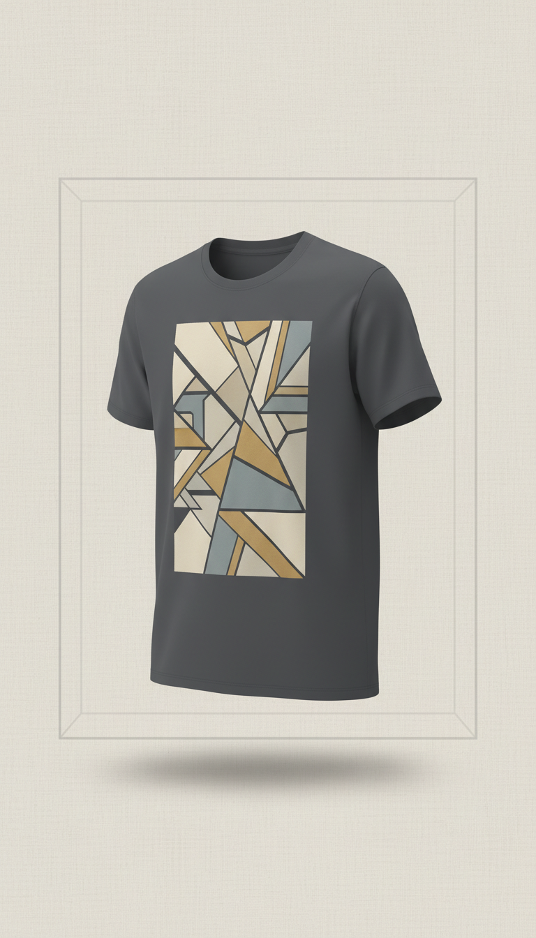 Design t-shirt géométrique streetwear