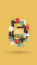 Bundle street art jaune pulse