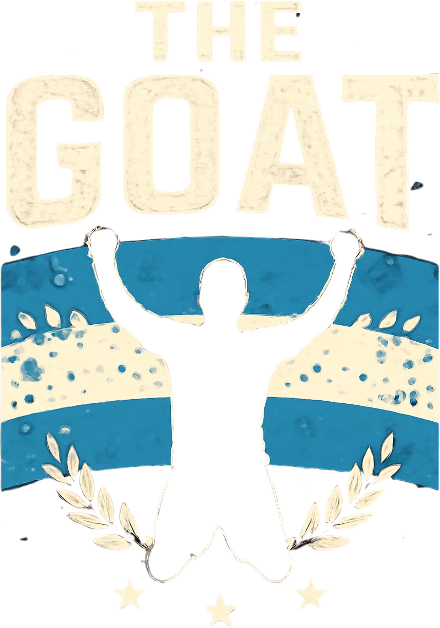 THE GOAT Argentina Celebration T-Shirt Design Bundle | Digital Download