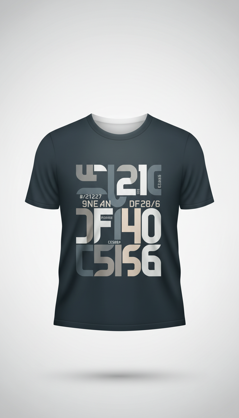 Design typographique minimaliste AI vectoriel