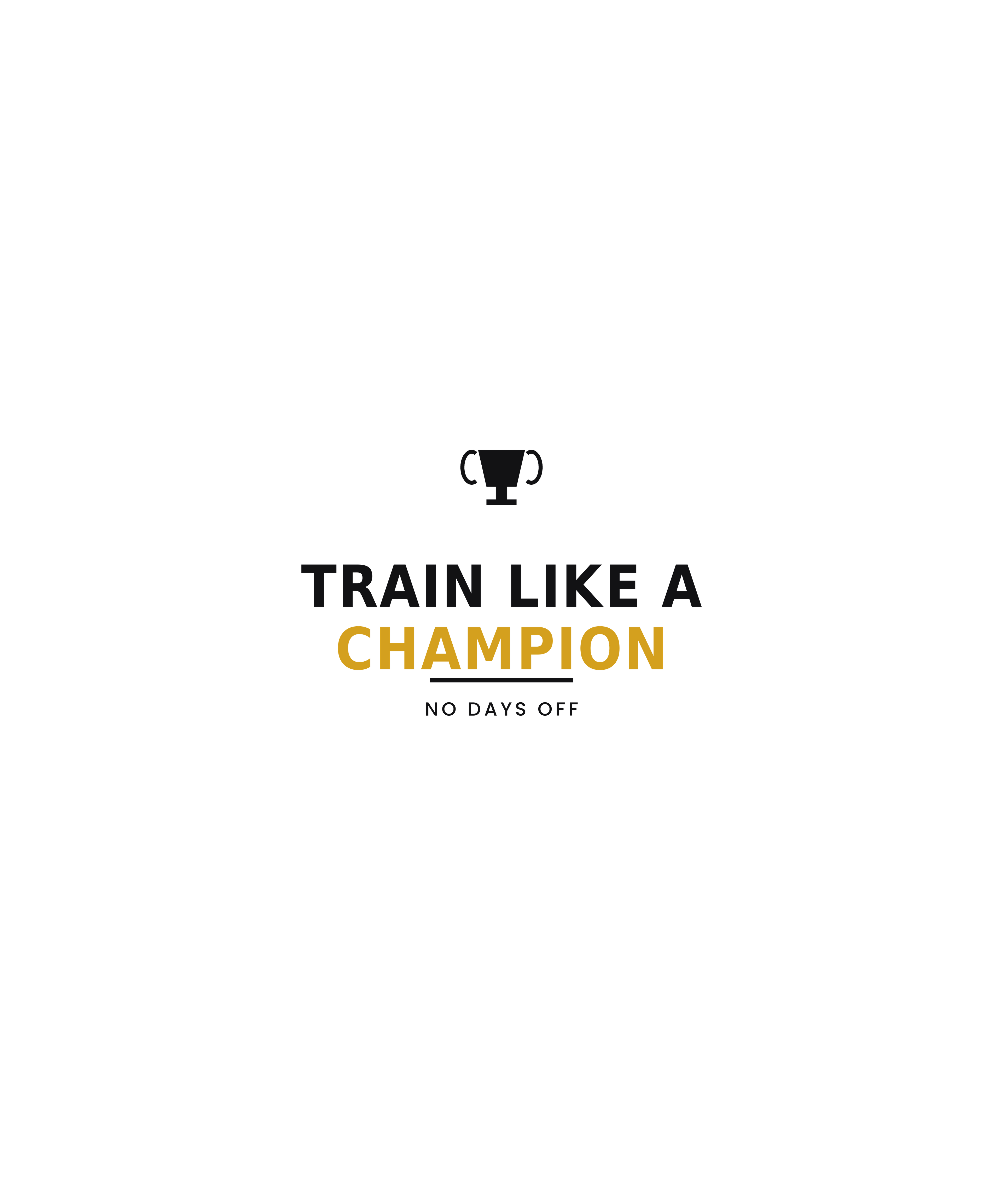 Train Like A Champion Sports T-Shirt Design PNG + Athlete Training Log PDF Bundle