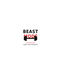 Beast Mode Gym T-Shirt Design PNG + 12-Week Workout Tracker PDF Bundle